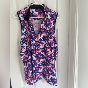 Tail Floral Sleeveless Women's Top